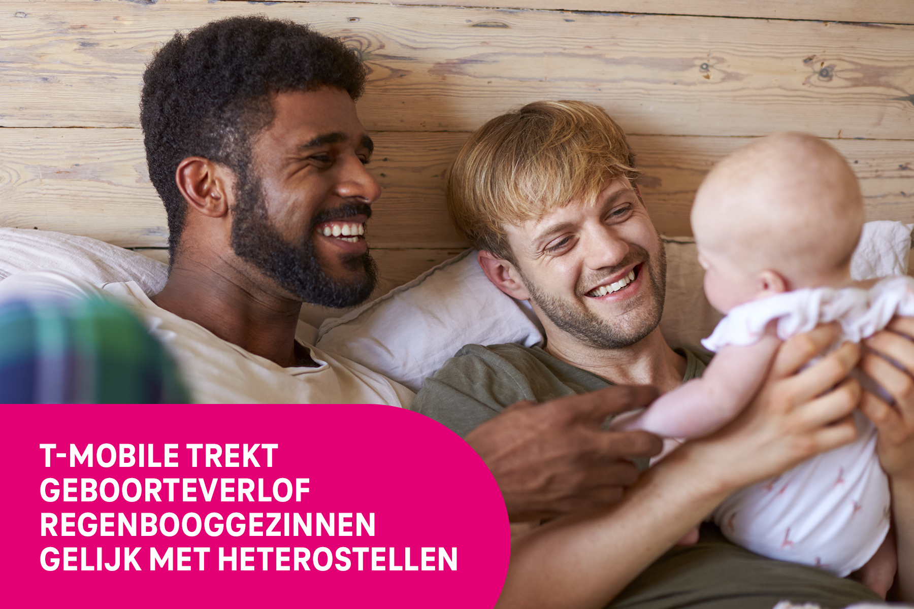 T-Mobile trekt geboorteverlof regenbooggezinnen gelijk met heterostellen