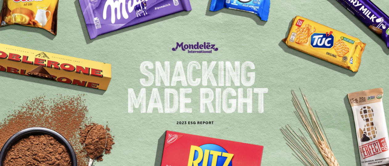Mondelez pleit voor 'mindful snacking' in duurzaamheidsrapport 