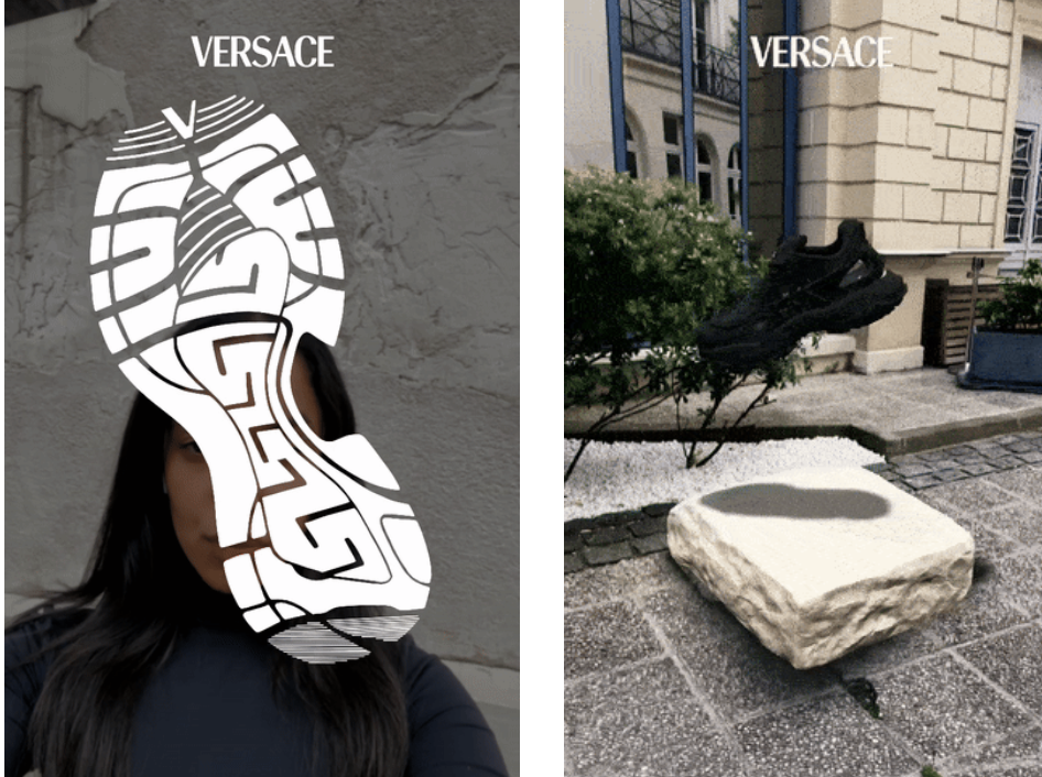 Snapchat brengt nieuwe sneakercollectie van Versace tot leven via AR