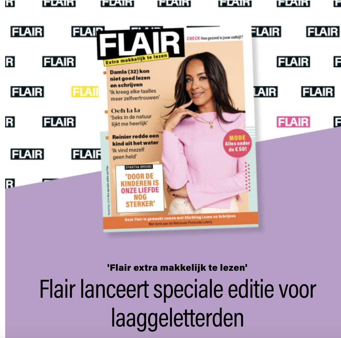 Flair komt met eenmalige editie voor laaggeletterde vrouwen