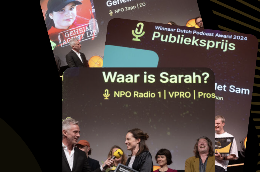 Publieke omroep grote winnaar Dutch Podcast Awards