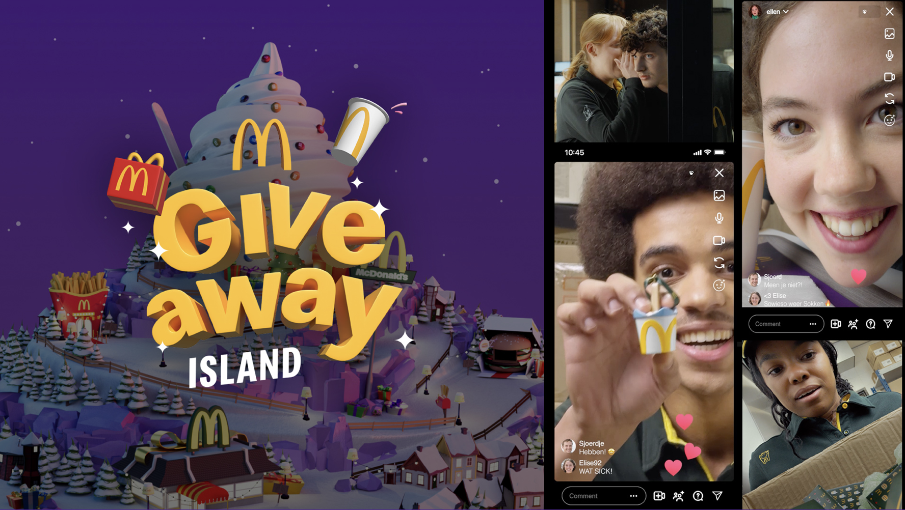 McDonald’s pakt dagelijks uit op Giveaway Island