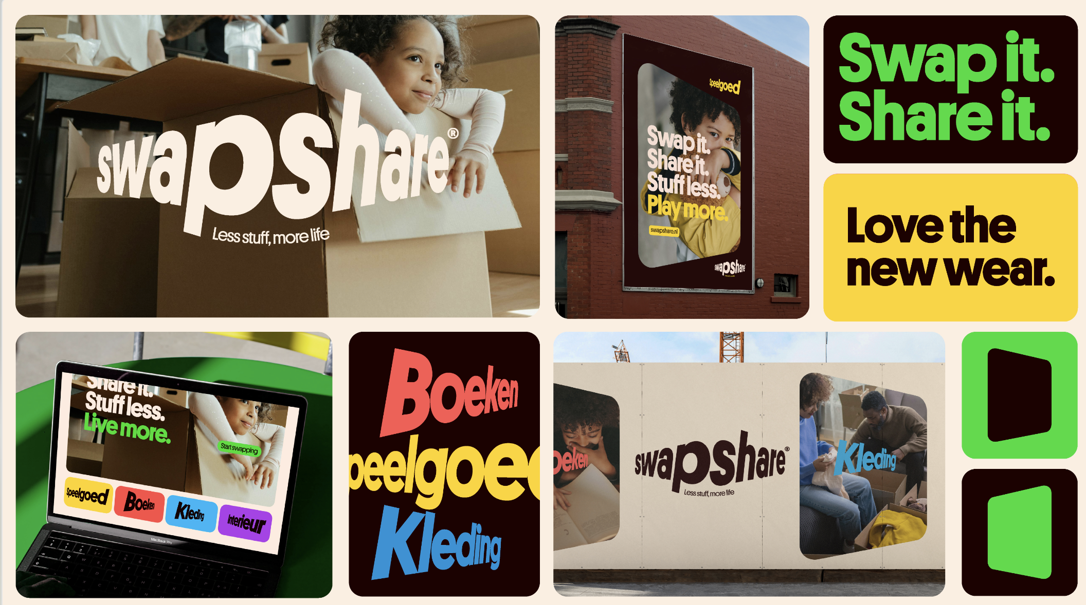 Impact agency Rise lanceert brand identity voor duurzaam delen platform SwapShare