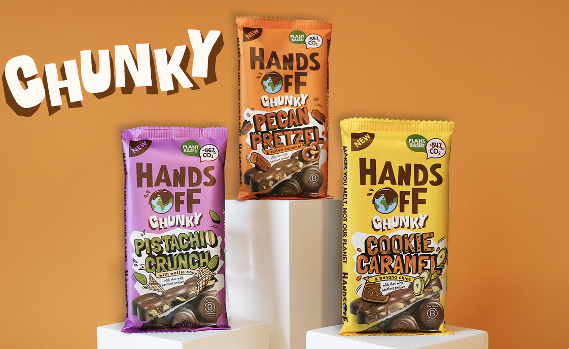 Hands Off introduceert nieuwe categorie chunky in 3 verschillende smaken