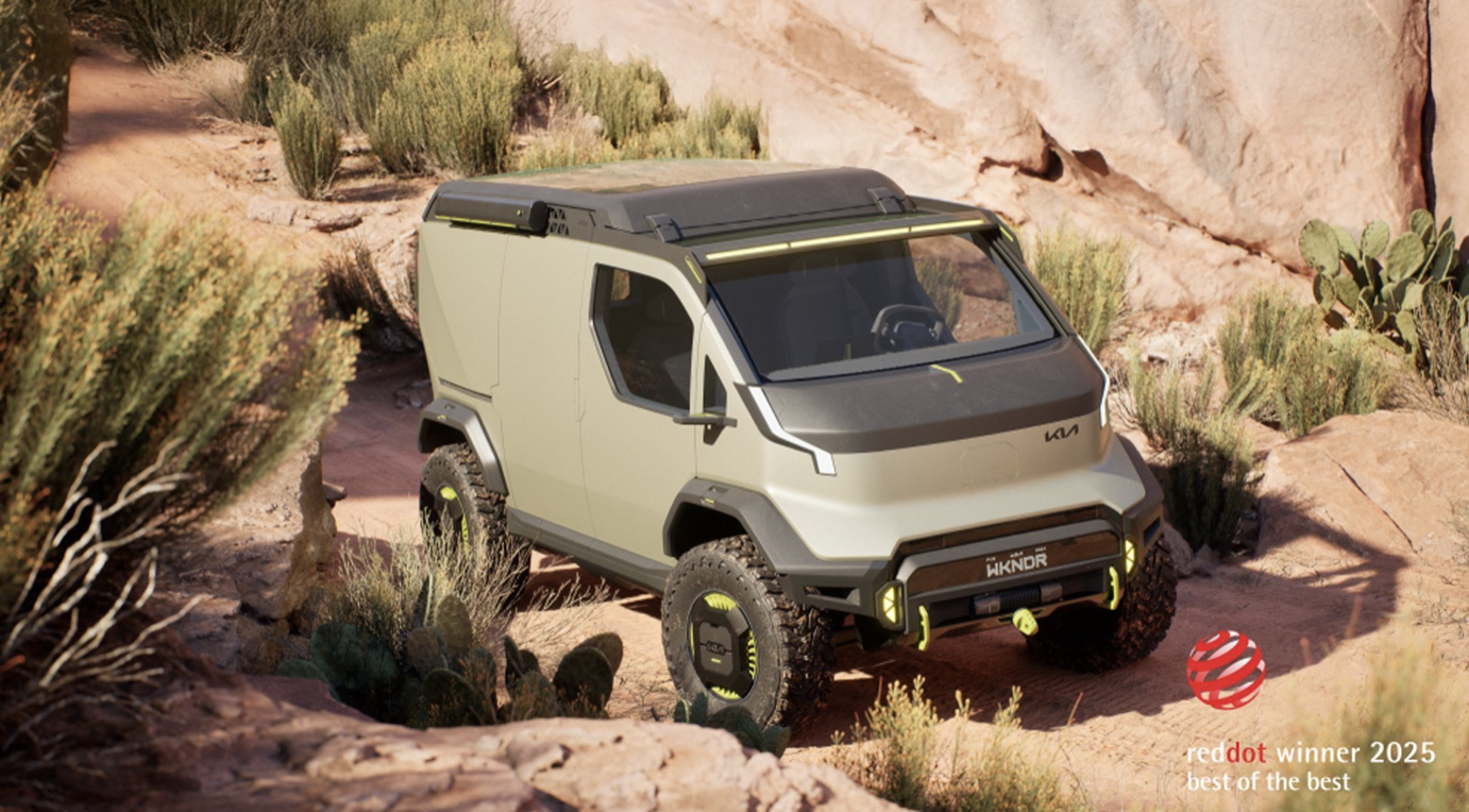 Red Dot Design Concept 2025: vijf awards voor Kia waaronder eretitel PV5 WKNDR Concept