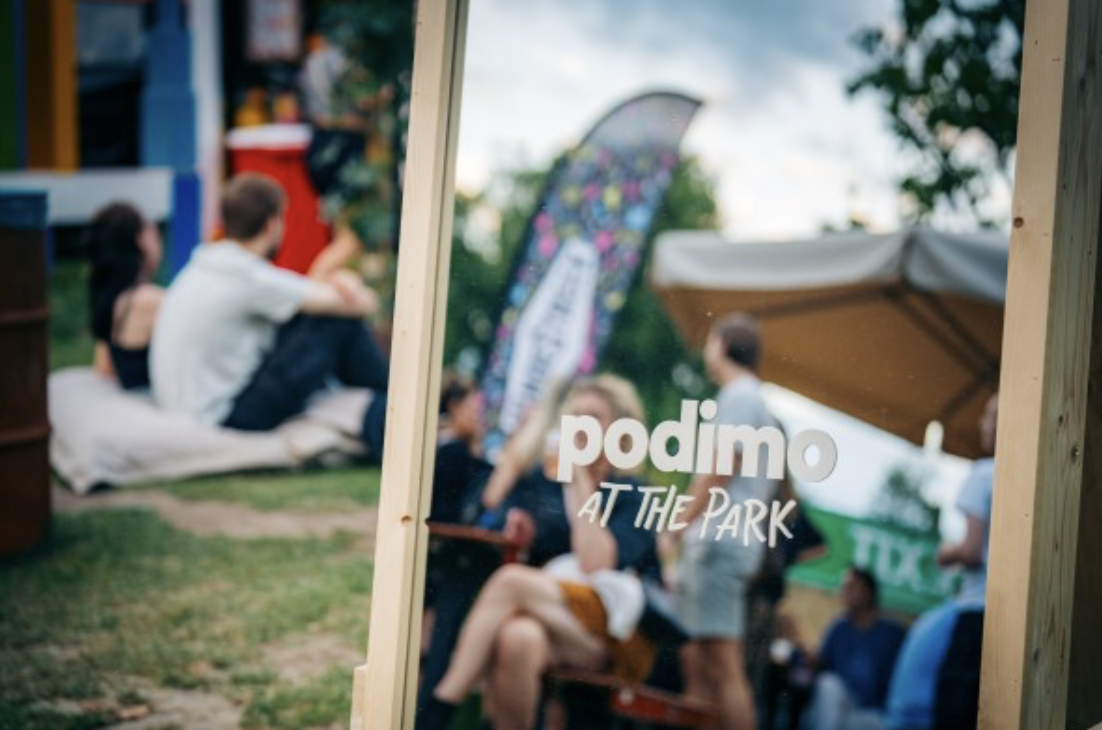 Ontmoet jouw favoriete podcastmaker tijdens Podimo at the Park 