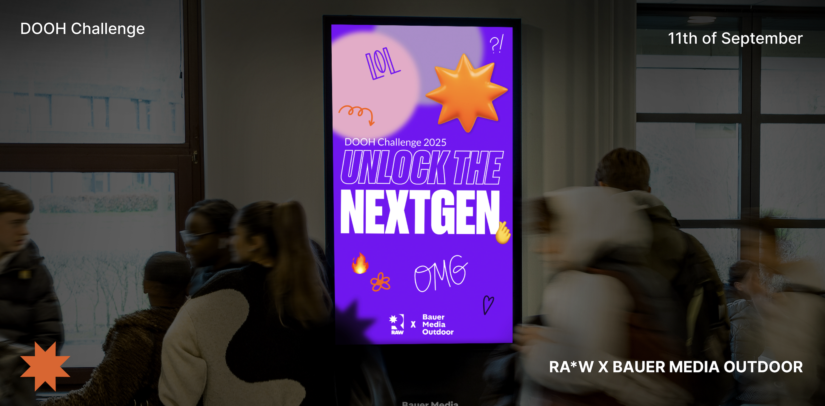 RA*W en Bauer Media organiseren optimistische DOOH-challenge