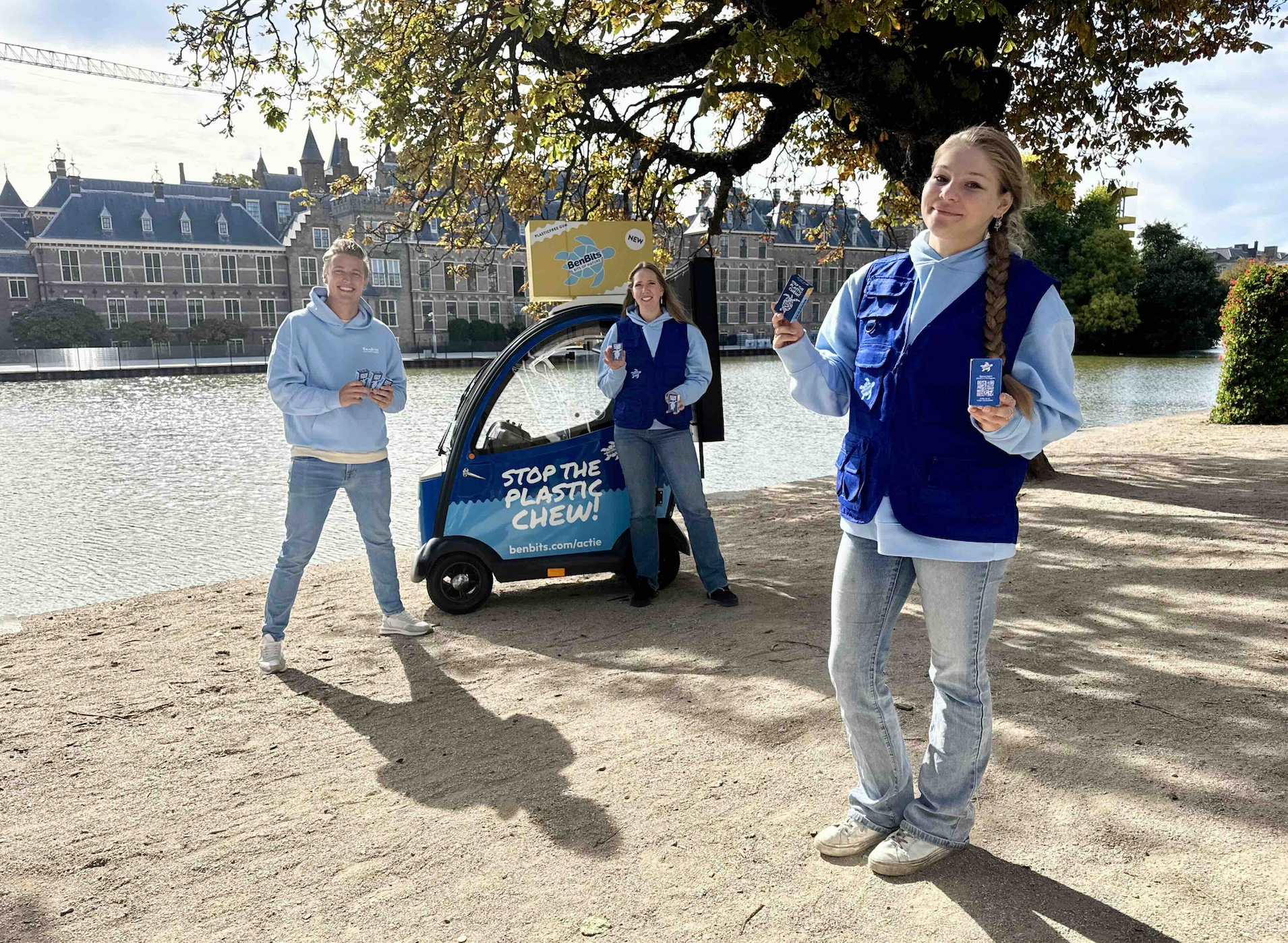BenBits zamelt handtekeningen in voor petitie tegen plastic in kauwgum