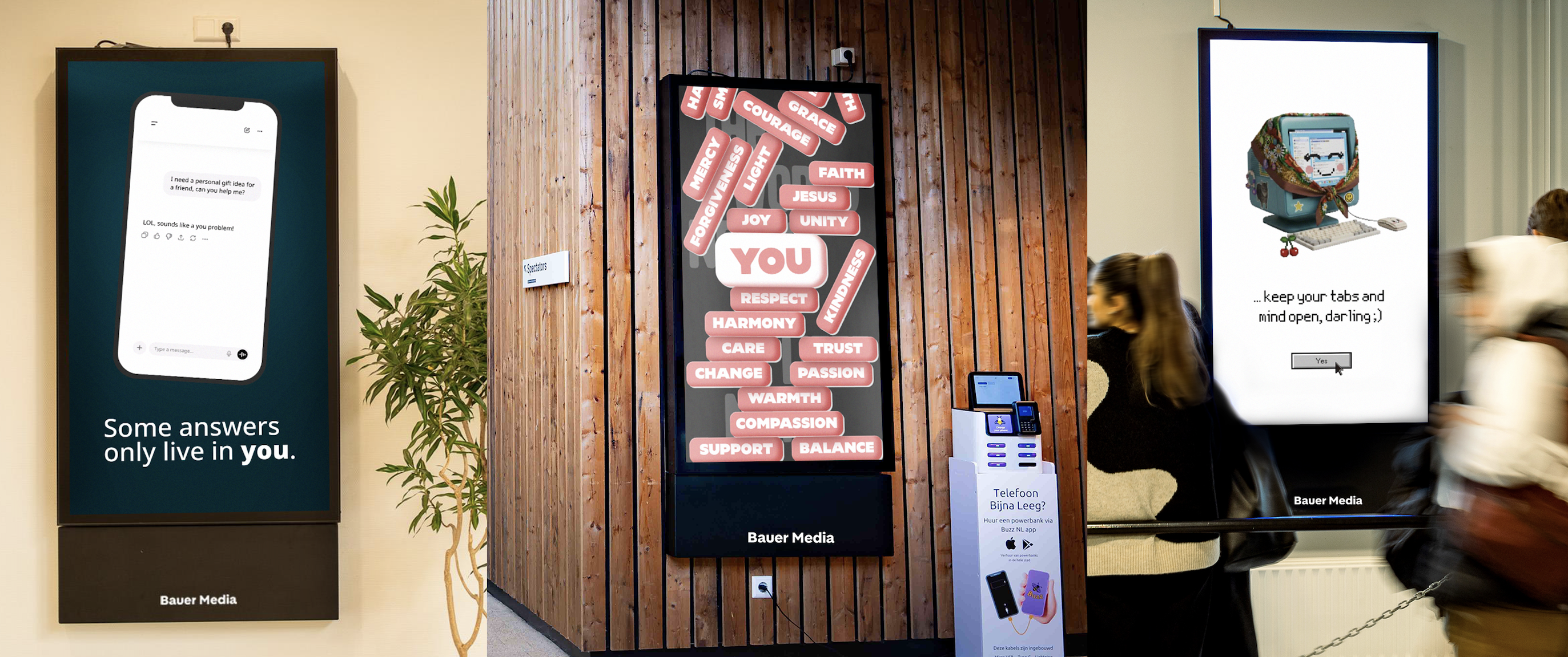 Sanne, Dean en Amy winnen DOOH-challenge van RA*W en Bauer Media