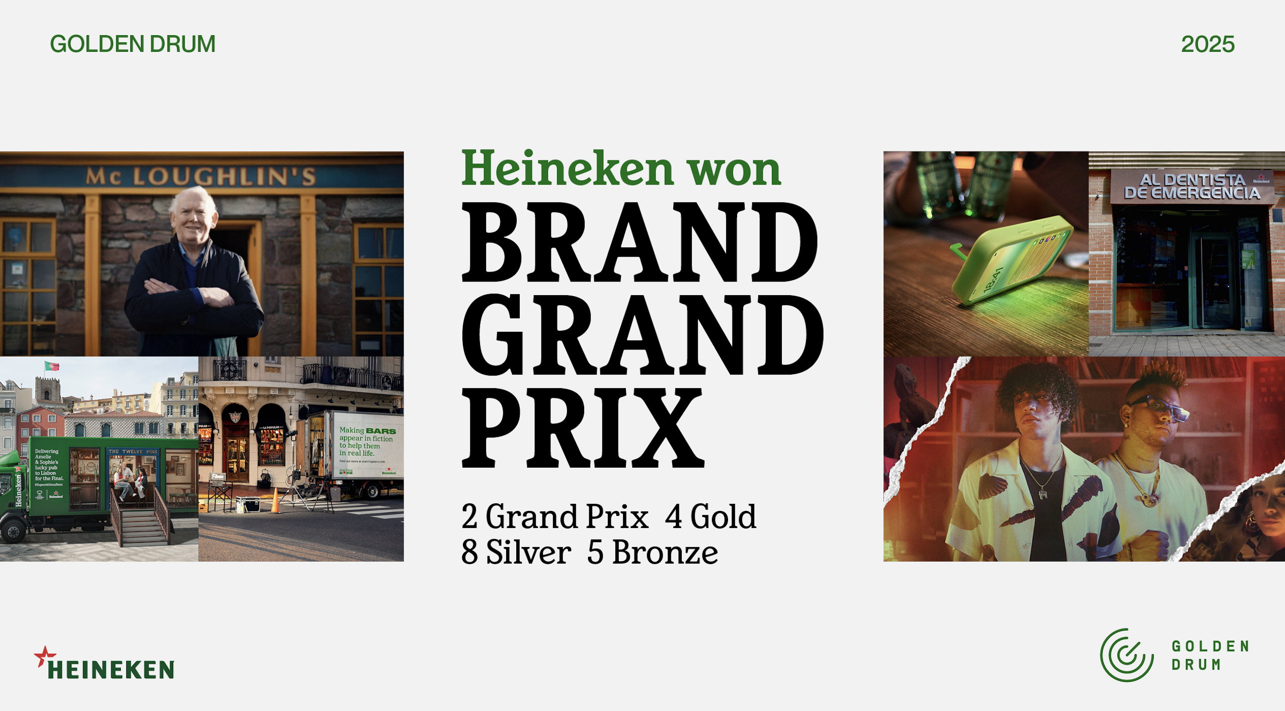 LePub en Heineken winnen 19 keer bij Golden Drum 2025