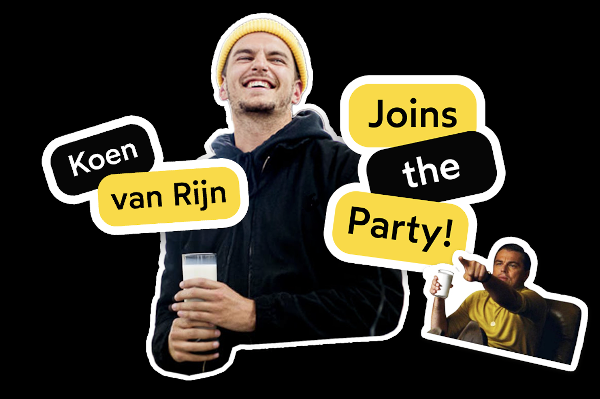 Creatief Koen van Rijn naar 'met melk'