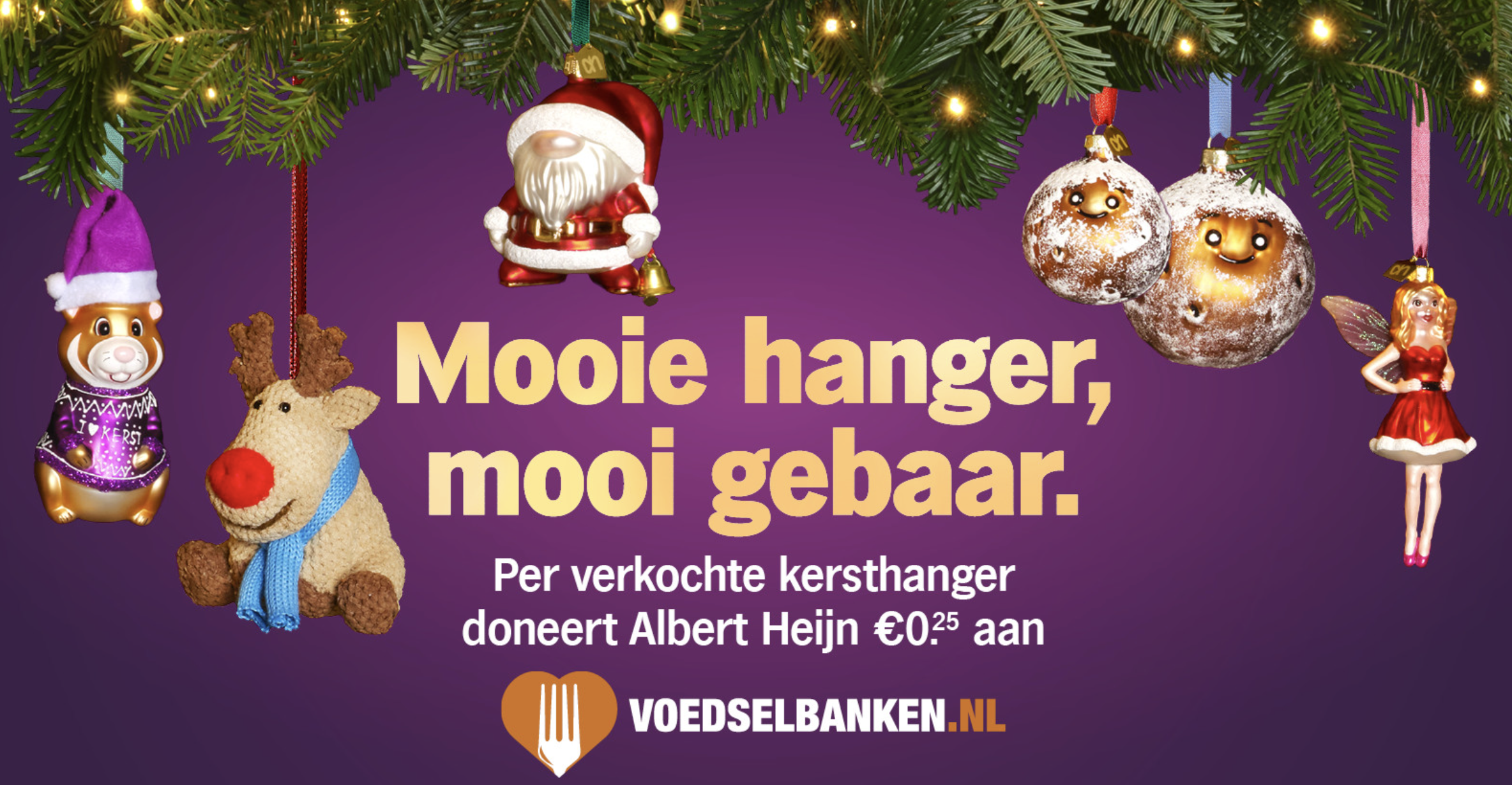 Iedereen een stralende kerst dankzij ballen van Albert Heijn en Voedselbanken Nederland 