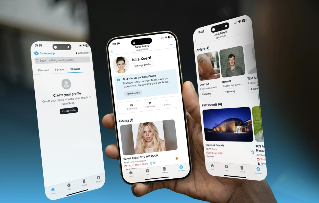 TicketSwap brengt community samen met 'Social Features'