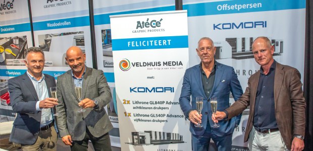 Veldhuis Media bestelt bij AtéCé drie nieuwe Komori drukpersen
