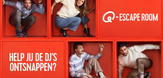 Q-escape room keert terug met Bram Krikke, Mattie, Marieke en Domien