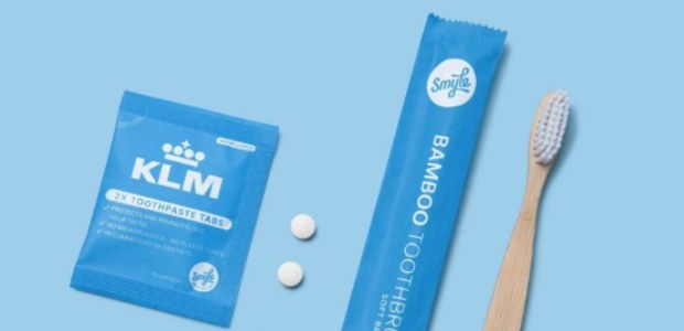 Smyle producten in KLM business class kits 