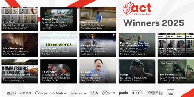 Twaalf campagnes bekroond bij ACT Care Awards 2025